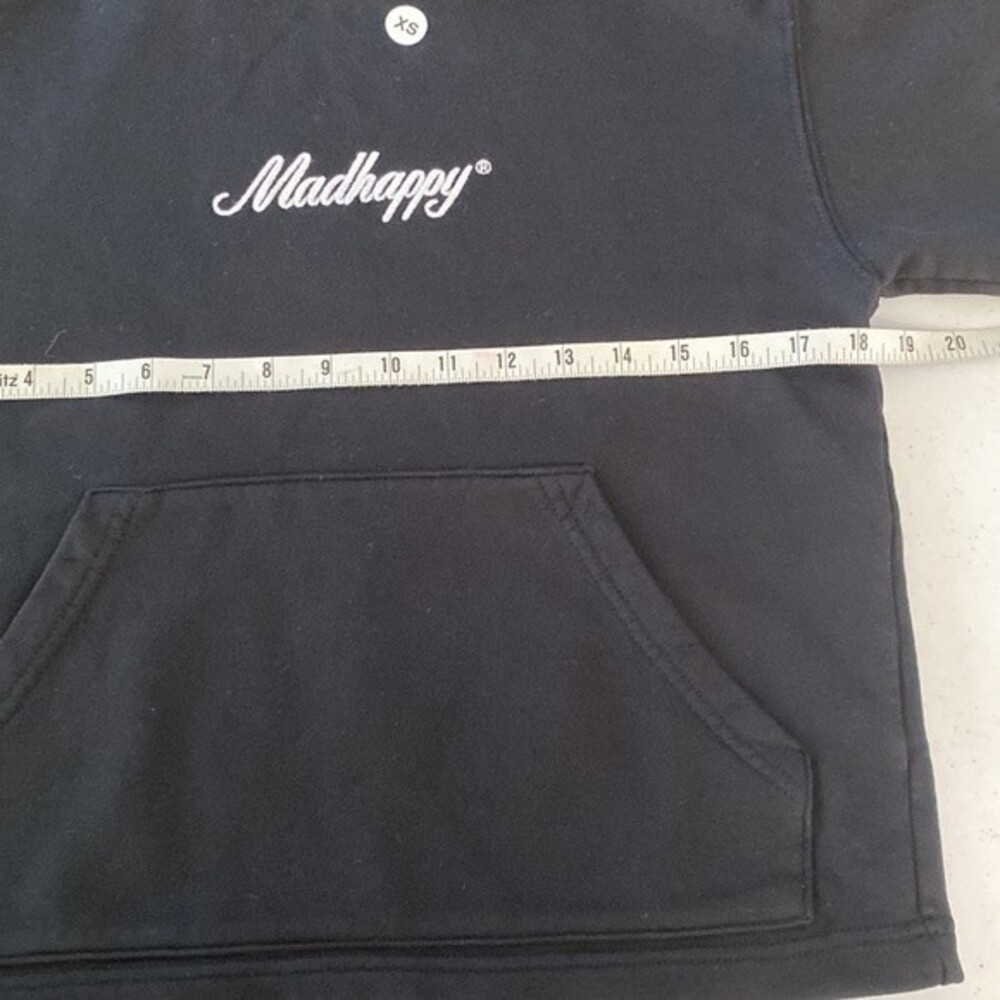 Madhappy New! Classic Universal Crop Hoodie Signature Hood-Stitch Embroidered - Picture 10 of 14